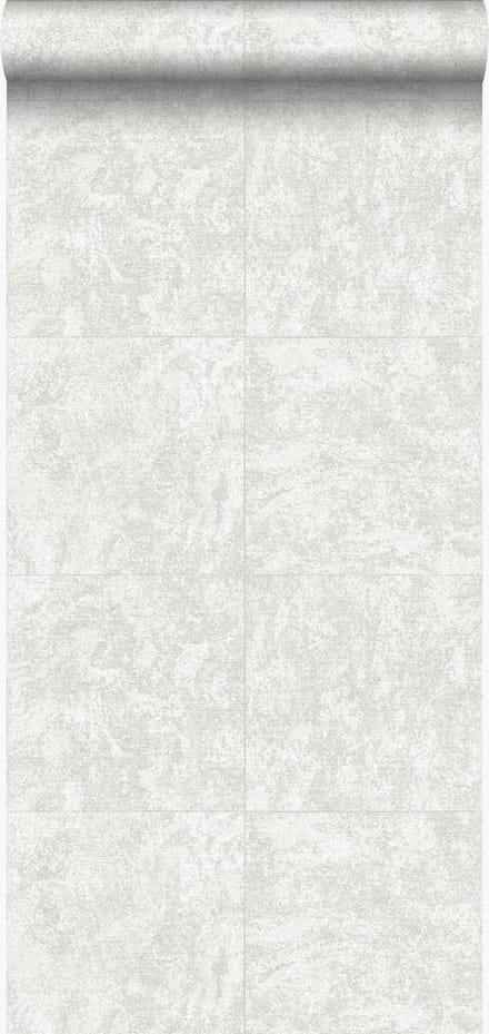 Origin Wallcoverings behang steen donker ivoor wit - 53 cm x 10.05 m - 347408