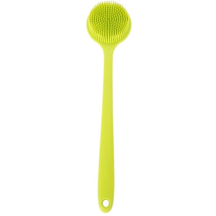 Siliconen Zachte Lange Handvat Douche Exfoliërende Borstel Lichaamsscrubber Bad Douche Massageborstel yellow