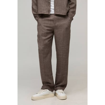 Relaxte Broek met Vaste Taille | Chocolate | Size 28
