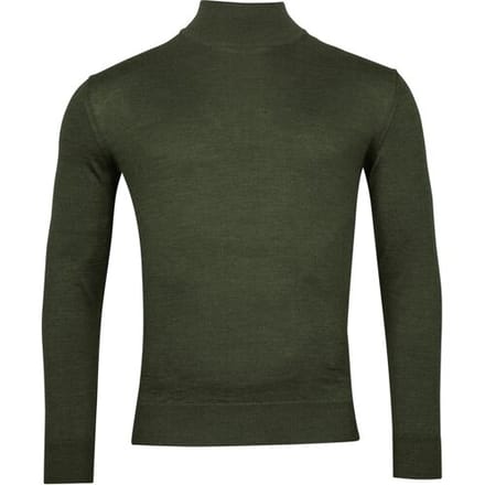 Baileys Trui Merino High Turtleneck Single Knit Groen / male