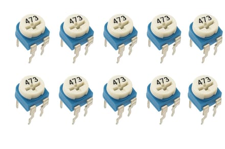 Weerstand regelbaar 47K Ohm RM-065 Trimpot Trimmer Potentiometer 10-stuks RM065-473