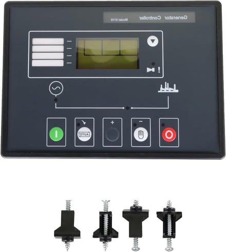 Generator Controller Module - Generator Bedienpaneel - Motor Starten Controleren - LCD Display Weergave