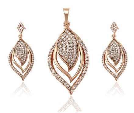 N3 Collecties Hoge kwaliteit roségoud vergulde dames sets