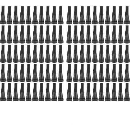 100 stuks pluimveeplukker, rubberen haarverwijderingsstok voor eenden en kippen zwart