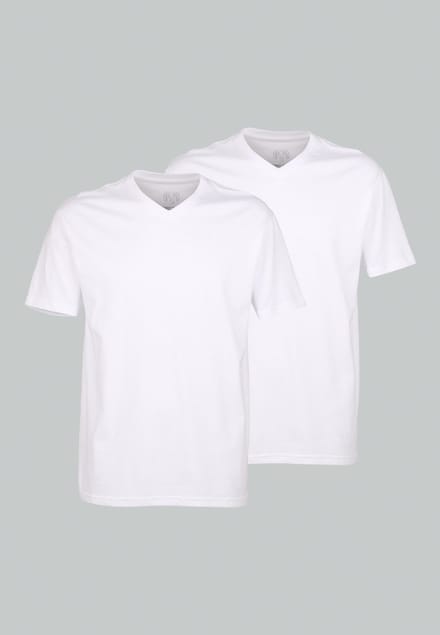 CECEBA Konvex 2-pack Heren T-shirt - Wit