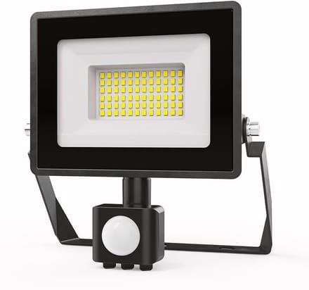 Krachtige LED Brede Schijnwerper met Bewegingssensor en IP65, 30W 2505 Lumen Neutraal Wit Licht