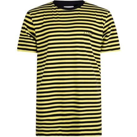Aspact Stripe Tee Black/yellow Größe: S | Bedruckte T-Shirts Outlet | Herren | Schwarz