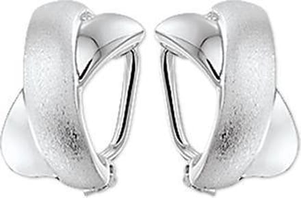The Jewelry Collection Oorclips Poli/mat - Zilver