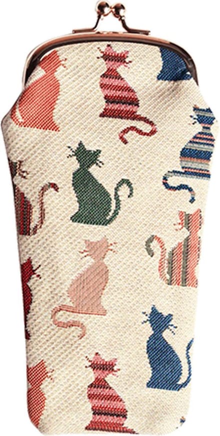 Signare Brillenhouder Cheeky Cat | Kat | Katten | Brillenkoker | Gobelinstof