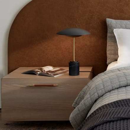 Beacon Lighting Beacon tafellamp Loft, zwart, hoogte 42 cm, marmeren voet