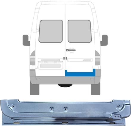 Reparatie plaatwerk achterste deuren voor Mercedes Sprinter 1995-2006 / Rechts