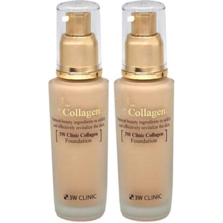 3W CLINIC Collagen Foundation 50ml (2 Options) #No.23 x 1pcs beige