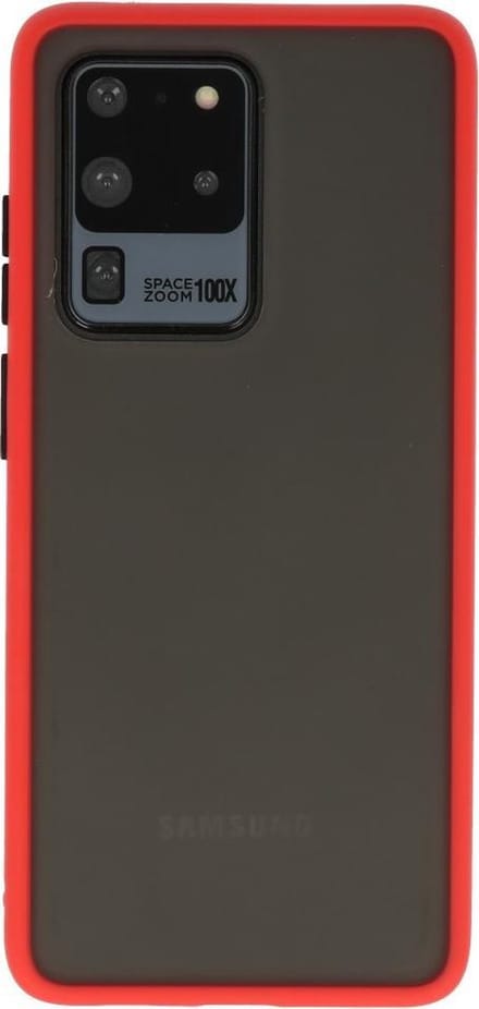 Hardcase Backcover Hoesje Geschikt voor Samsung Galaxy S20 Ultra Rood
