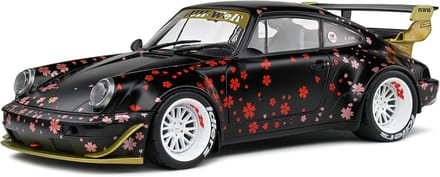 Modelauto schaal 1:18 Porsche RWB zwart