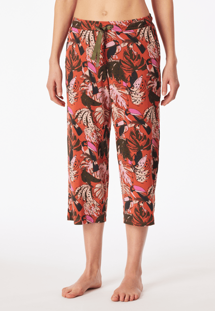 3/4-lange loungebroek met terracotta-patroon - Mix+ Relax 36