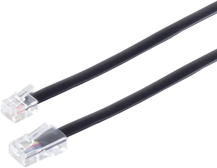 RJ45 - RJ45 8-aderige ISDN telefoon verlengkabel / zwart - 10 meter
