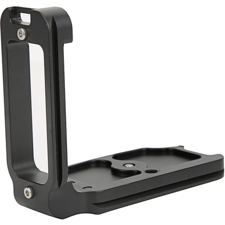 Aluminiumlegering Horizontaal Verticale Opname L-vormige Snelontgrendelingsplaat Beugel Handgreep voor Nikon black