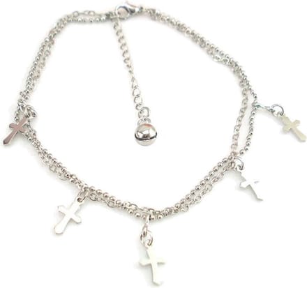 Fako Bijoux® - Enkelbandje - Enkelsieraad - Kruisjes