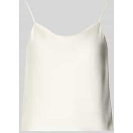 Satijnen tanktop met watervalhalslijn