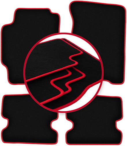 CARLUX-RED automatten voor: Mazda MX-6 II coupé (1992-1997)
