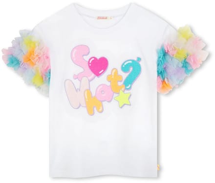 Billieblush U20927 T-shirt Met Korte Mouwen Wit 12 Years Meisje