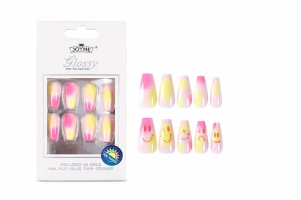 Color Changing Press-on Nails - UV & Thermische Verkleuring - 24 stuks - Inclusief Jelly Glue