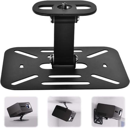 Projector Houder - Projector standaard - Stabiele Projectie - Verstelbare Hoek - 16 x 12 cm - Zwart