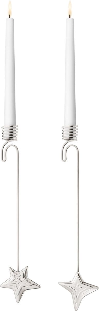 Georg Jensen - CC 2021 Tree Candleholder Four & Five Point Star