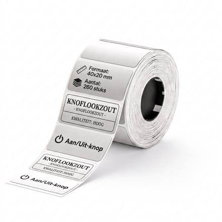 Niimbot - Labels/Etiketten M2 - 40x20mm - 260 vellen - Zilver