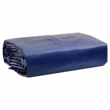 vidaXL - Zeil - 650g - / - m² - Blauw - 1,5 - x - 6 - m - Canvas - met - PVC-coating