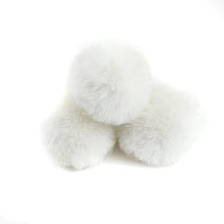 Onf3 - Pompon van kunstbont - Pluche ballen voor handwerk - 6 cm