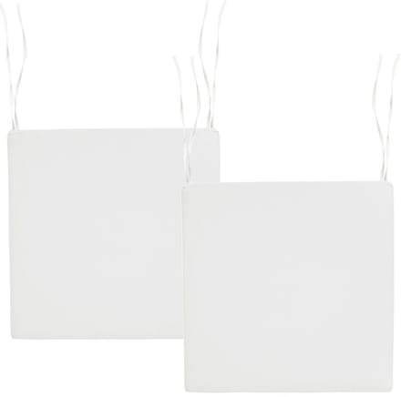 SASSARI PREMIUM - Set van 2 zitkussens - Gebroken wit - Polyester