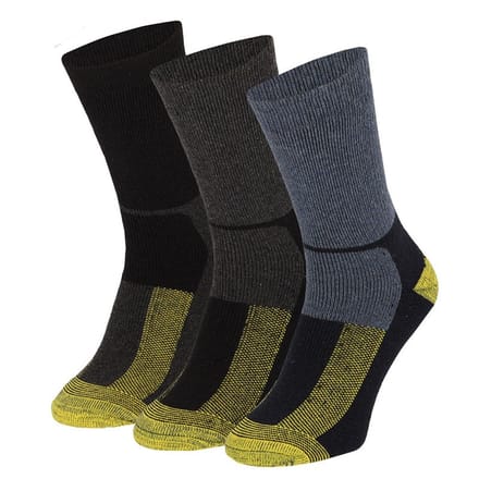 Wollen thermo werksokken - Multi Color - 3-Pak - 39/42 / Multi Color