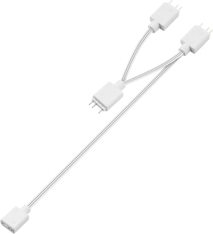 5V 3-Pin ARGB Splitter en Verlengkabel, 1 naar 3/4/6 Splitter voor CPU Koelers, Ventilatoren en LED Strips