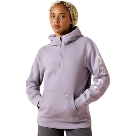 Dames sweatshirt met 1/2 rits en capuchon Ariat Rebar