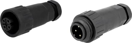400V kabelverbinder - Male + Female - 4-aderig - IP67