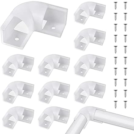 Lichtstripverbindingen - 12 Stuks L-vormige Connectoren voor Alu Strips
