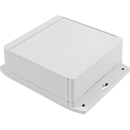 Hammond Electronics 1555R2F42GY Universele behuizing 160 x 160 x 38 Polycarbonaat Lichtgrijs 1 stuk(s)