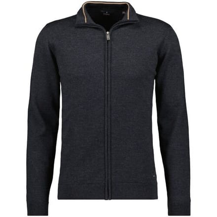 Ragman Vest Merino Wool Knit Cardigan Asphalt / male