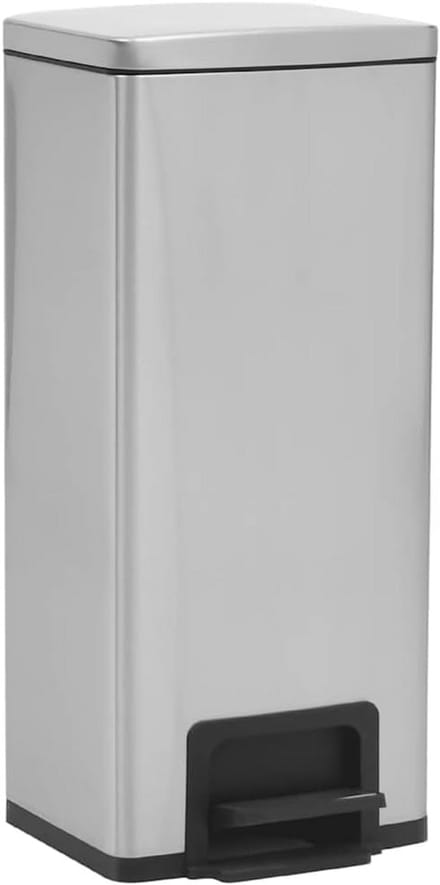 Ronde RVS Pedaalemmer 30 Liter Vuil- en Vingerafdrukbestendig