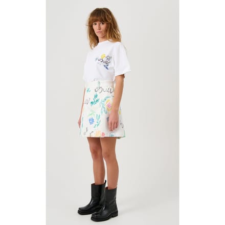 Soulland Skirt White Aop Taglia: M/L | Minigonne Outlet | Unisex | Bianco