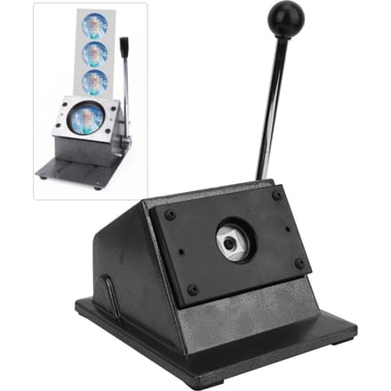 Metalen Desktop Hand Cirkelsnijder 25mm Badge Snijmachine Grafische Pons Matrijs Snijder gray