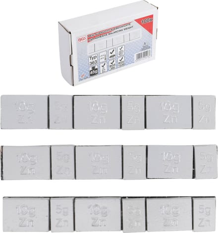 BGS Balanceer plakgewicht type 363 45 g 100 delig