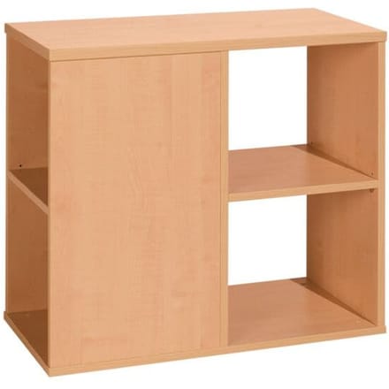Aanbouwladeblok PALENQUE, 3 zijden open, B 400 x D 800 x H 720 mm, beuken