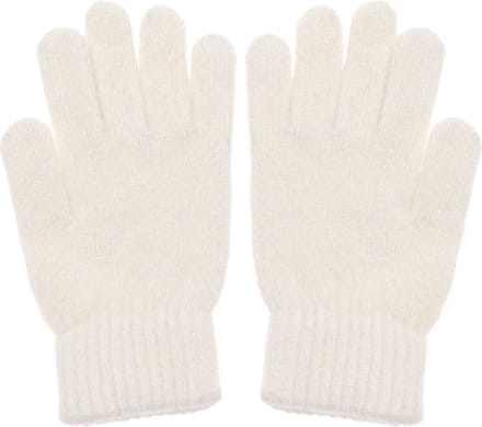 Dames handschoenen van extra zacht wol - wit