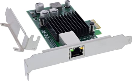 InLine® Gigabit netwerkkaart, 1x RJ45 1 Gb/s, PCIe x1, PoE+