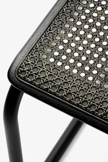 Thonet S 32 V Stoel donker gemêleerd - black