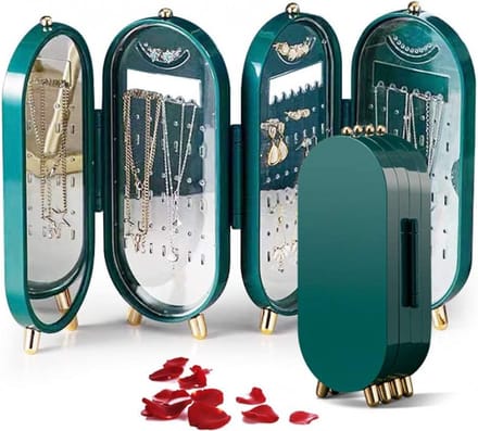 Groene sieraden organizer
