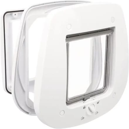 Trixie 4-Way cat flap for Glas doors 27 × 26 cm Wit