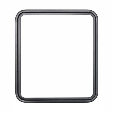 Serviceluik 800x900mm zwart - links, met paneel pm